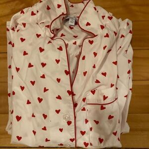 NWOT Company Store Heart Pajamas, Small